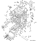 BODY PARTS Diagram and Parts List for P2B930SET1SS  General Electric Range