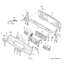 CONTROL PANEL Diagram and Parts List for PB915ST1SS  General Electric Range