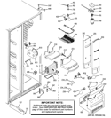 FRESH FOOD SECTION Diagram and Parts List for PJE25YGXAFSV  General Electric Refrigerator