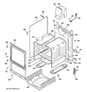 BODY PARTS Diagram and Parts List for RGA720EK3WH  Hotpoint Range