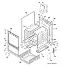 BODY PARTS Diagram and Parts List for RGA720PK2WH  Hotpoint Range