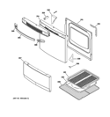 DOOR & DRAWER PARTS Diagram and Parts List for RA720K4CT  Hotpoint Range