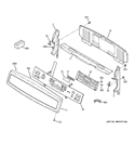 CONTROL PANEL Diagram and Parts List for PB978DT1BB  General Electric Wall Oven
