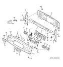 CONTROL PANEL Diagram and Parts List for PCB975ST1SS  General Electric Range