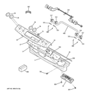 CONTROL PANEL Diagram and Parts List for JGSP42SET1SS  General Electric Range