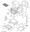 BODY PARTS Diagram and Parts List for JGSP42SET1SS  General Electric Range