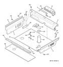 COOLING FAN Diagram and Parts List for JGSP42SET1SS  General Electric Range