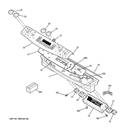 CONTROL PANEL Diagram and Parts List for PD968DP3BB  General Electric Range