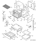 BODY PARTS Diagram and Parts List for PGS975DEP3WW  General Electric Range