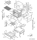BODY PARTS Diagram and Parts List for PS968SP3SS  General Electric Range