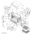 BODY PARTS Diagram and Parts List for ZET3038SH4SS  General Electric Wall Oven
