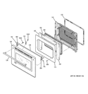 DOOR Diagram and Parts List for ZET3038SH4SS  General Electric Wall Oven