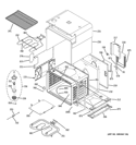 UPPER OVEN BODY Diagram and Parts List for ZET3058SH5SS  General Electric Wall Oven