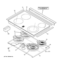 COOKTOP Diagram and Parts List for PD900DP2BB  General Electric Range