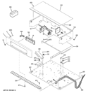 CONTROL PANEL Diagram and Parts List for JTP75DP2BB  General Electric Wall Oven