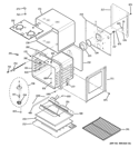 UPPER OVEN Diagram and Parts List for JTP75DP3WW  General Electric Wall Oven