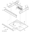 CENTER SPACER Diagram and Parts List for JTP75DP3WW  General Electric Wall Oven