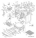 BODY PARTS Diagram and Parts List for PB909SP6SS  General Electric Range