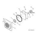 CONVECTION FAN Diagram and Parts List for PB909SP6SS  General Electric Range