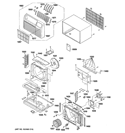 CABINET & COMPONENTS Diagram and Parts List for AJCQ09DCDM2  General Electric Air Conditioner