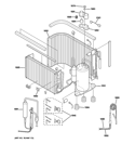 SEALED SYSTEM & COMPONENTS Diagram and Parts List for AJCQ09DCDM2  General Electric Air Conditioner