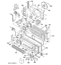 MOTOR & CHASSIS PARTS Diagram and Parts List for AZ41E09DABW4  General Electric Air Conditioner