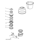 DISPOSER Diagram and Parts List for GFC1020T  General Electric Food Waste Disposer