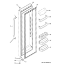 FRESH FOOD DOOR Diagram and Parts List for GSS23QSTASS  General Electric Refrigerator
