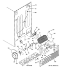 SEALED SYSTEM & MOTHER BOARD Diagram and Parts List for GSS23QSTASS  General Electric Refrigerator
