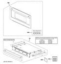 DOOR PARTS Diagram and Parts List for ZSC2201NSS02  General Electric Microwave