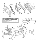CONTROLS & DISPENSER Diagram and Parts List for WHDVH680J0MS  General Electric Washer