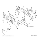 Part Location Diagram of WH12X10524 GE Mounted Board Assembly
