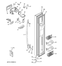 FREEZER DOOR Diagram and Parts List for PSHF6YGZBEWW  General Electric Refrigerator