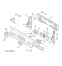 CONTROL PANEL Diagram and Parts List for JB620BR3WH  General Electric Range