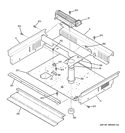 COOLING FAN Diagram and Parts List for PGS968SEP2SS  General Electric Range