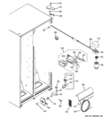FRESH FOOD SECTION Diagram and Parts List for BSS25JSTRSS  General Electric Refrigerator
