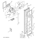 FREEZER DOOR Diagram and Parts List for GSF25JGCEBB  General Electric Refrigerator