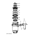 DISPOSER Diagram and Parts List for GFB760V  General Electric Food Waste Disposer