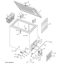 FREEZER PARTS Diagram and Parts List for FCM7DUDWW  General Electric Freezer