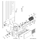 MACHINE COMPARTMENT Diagram and Parts List for GBSL0HCXFLLS  General Electric Refrigerator