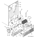 SEALED SYSTEM & MOTHER BOARD Diagram and Parts List for PSS26LGRC CC  General Electric Refrigerator