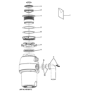DISPOSER Diagram and Parts List for GFC530V  General Electric Food Waste Disposer