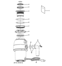 DISPOSER Diagram and Parts List for GFC535V  General Electric Food Waste Disposer