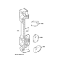 LATCH BOARD PARTS Diagram and Parts List for JES1451DS1WW  General Electric Microwave