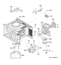 INTERIOR PARTS Diagram and Parts List for JES1451DS1WW  General Electric Microwave