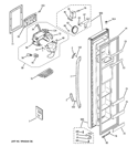 FREEZER DOOR Diagram and Parts List for GSH25GGCEBB  General Electric Refrigerator