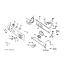 CONTROLS & BACKSPLASH Diagram and Parts List for GTWP2005M2CC  General Electric Washer