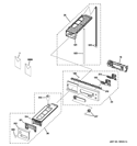 CONTROLS & DRAWER ASSEMBLY Diagram and Parts List for DCCH480EK0WW  General Electric Dryer