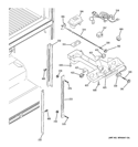 FRESH FOOD SECTION Diagram and Parts List for GTS22WCPCRCC  General Electric Refrigerator