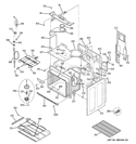 BODY PARTS Diagram and Parts List for PHB925SP1SS  General Electric Wall Oven